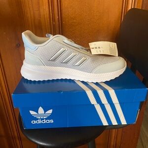 Adidas Light Gray Running Shoes
